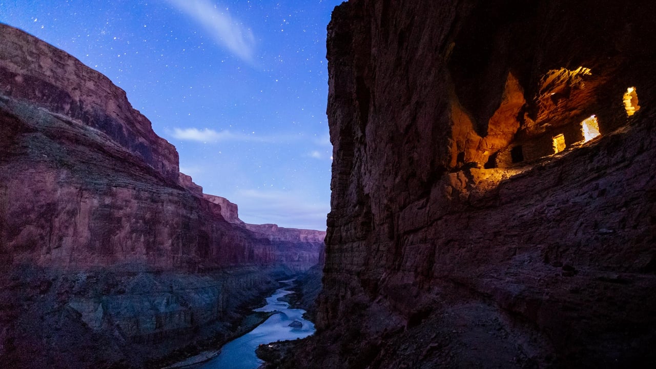 Ancestral Pueblo granaries at Nankoweap, Grand Canyon National Park, Arizona (© Andrew Peacock/Tandem Stills + Motion)