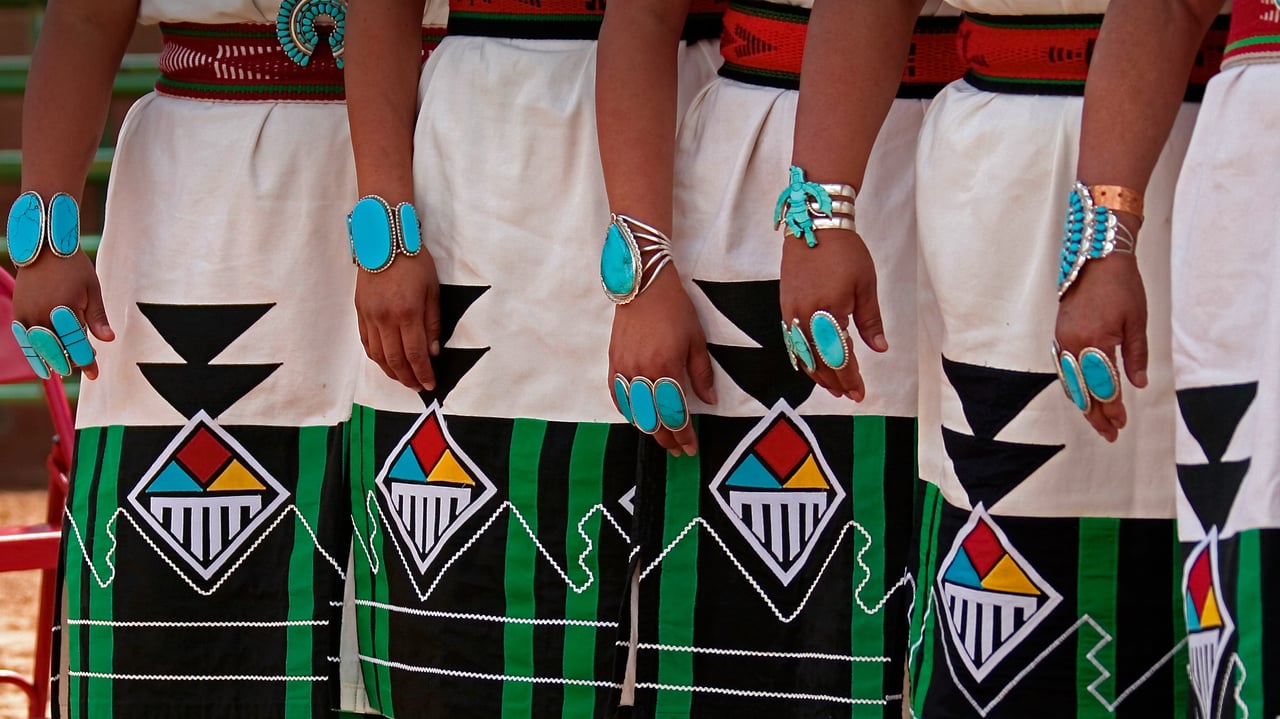 Zuni Olla Maidens at the annual Inter-Tribal Ceremonial in Gallup, New Mexico (© Julien McRoberts/Danita Delimont)