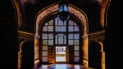 Bing wallpaper June 21, 2020. Akbar's tomb at Sikandra near Agra (© Howard Mitchell/Getty Images)