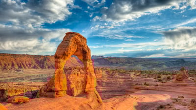 Bing wallpaper June 24, 2025. Delicate Arch, Arches National Park, Utah (© mmac72/Getty Images)