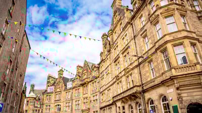 Bing wallpaper August 1, 2025. Royal Mile, Edinburgh, Scotland (© MEDITERRANEAN/Getty Images)