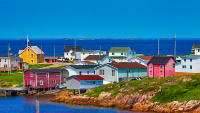 Bing wallpaper June 2, 2025. Fogo Island, Newfoundland and Labrador (© Greg Johnston/Photodisc/Getty Images)