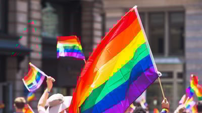 Bing wallpaper June 28, 2025. Rainbow flags at New York Pride (© Alan Schein/Getty Images)