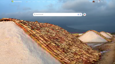 Bing wallpaper June 19, 2025. Riserva Naturale Orientata Saline di Trapani e Paceco, Trapani, Sicilia (© RobertoGennaro/E+)