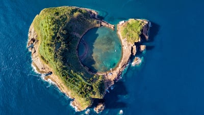 Bing wallpaper June 13, 2025. Vila Franca Islet, São Miguel Island, Azores, Portugal (© ARoxo/Getty Images)