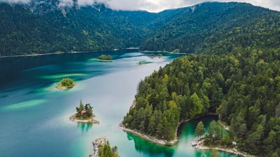 Bing wallpaper June 23, 2025. Eibsee, Bayern (© NejauPhoto/Getty Images)