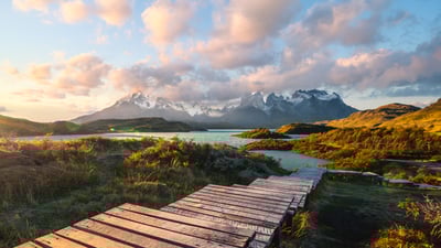 Bing wallpaper May 13, 2025. Torres del Paine National Park, Patagonia, Chile (© Marco Bottigelli/Getty Images)