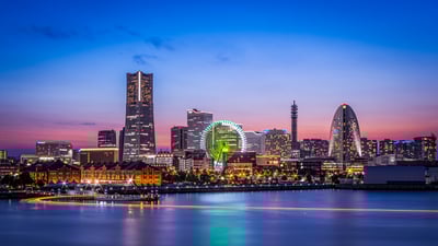 Bing wallpaper June 1, 2025. みなとみらい 21 地区, 神奈川県 横浜市 (© Shingo Tamura/Getty Images)
